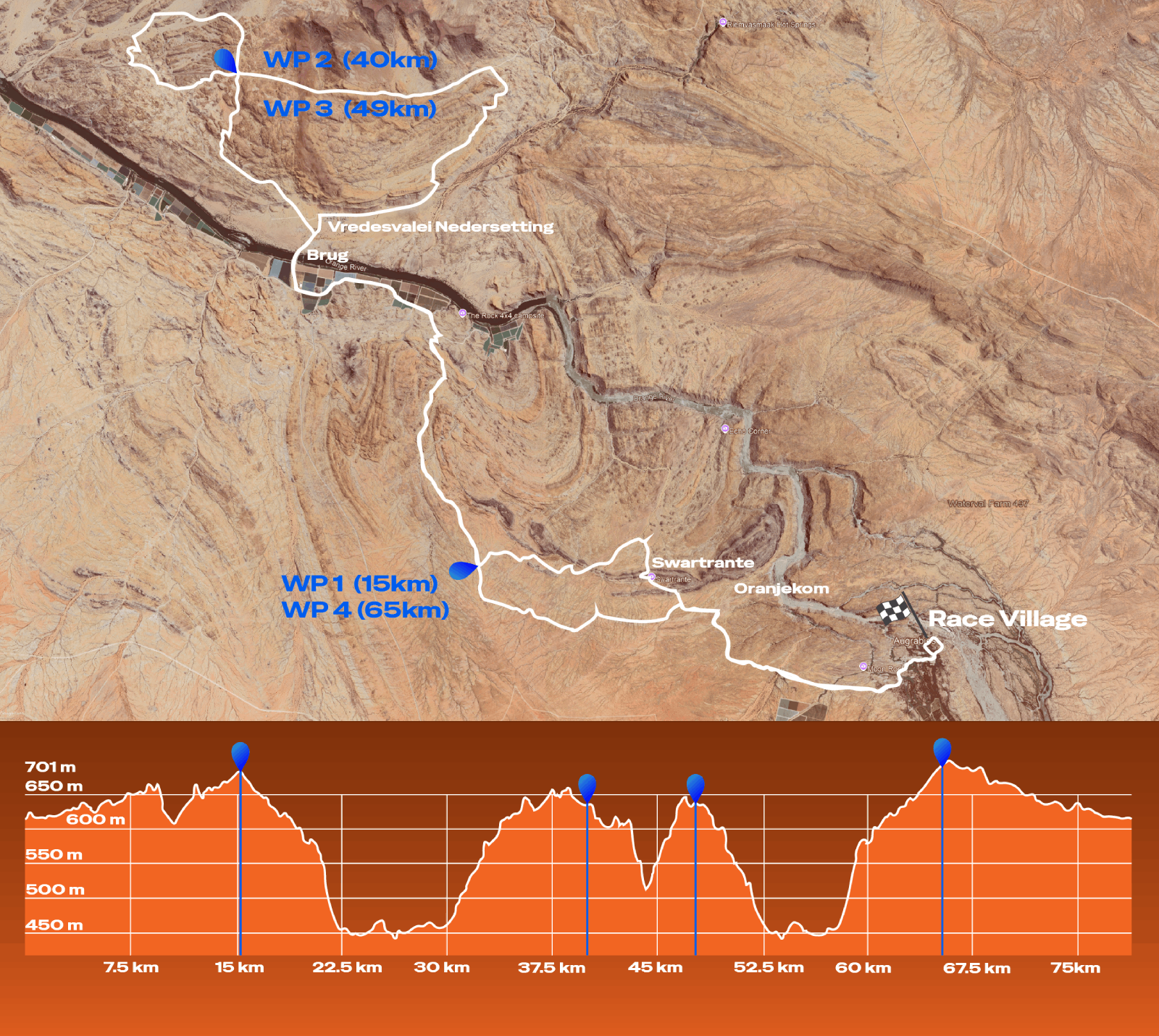 Stage one of the Northern Cape's premier MTB Stage Race at Augrabies Falls National Park